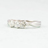 Second Hand Platinum 0.50 Carat 3 Stone Diamond Ring