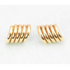 Second Hand 9ct Gold Five Tube Stud Earrings