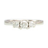 Second Hand 9ct White Gold 3 Stone Diamond Ring