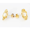 Second Hand 18ct Gold Pearl Flower Stud Earrings