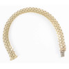 Second Hand 9ct Gold Cross Kisses Mesh Bracelet