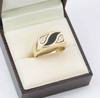 Second Hand 14ct Gold Onyx and Diamond Signet Ring