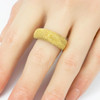 Second Hand 18ct Gold Wide Glitter Ring