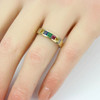 Second Hand 14ct Gold Diamond and Multi-Stone Half Eternity Ring