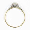 Vintage 18ct Gold Solitaire 0.20 Carat Diamond with Diamond Shoulders Ring