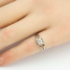 Second Hand 18ct Gold Square Set Diamond Solitaire Engagement Ring