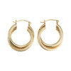 Second Hand 9ct Gold Double Hoop Earrings