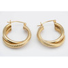 Second Hand 9ct Gold Double Hoop Earrings