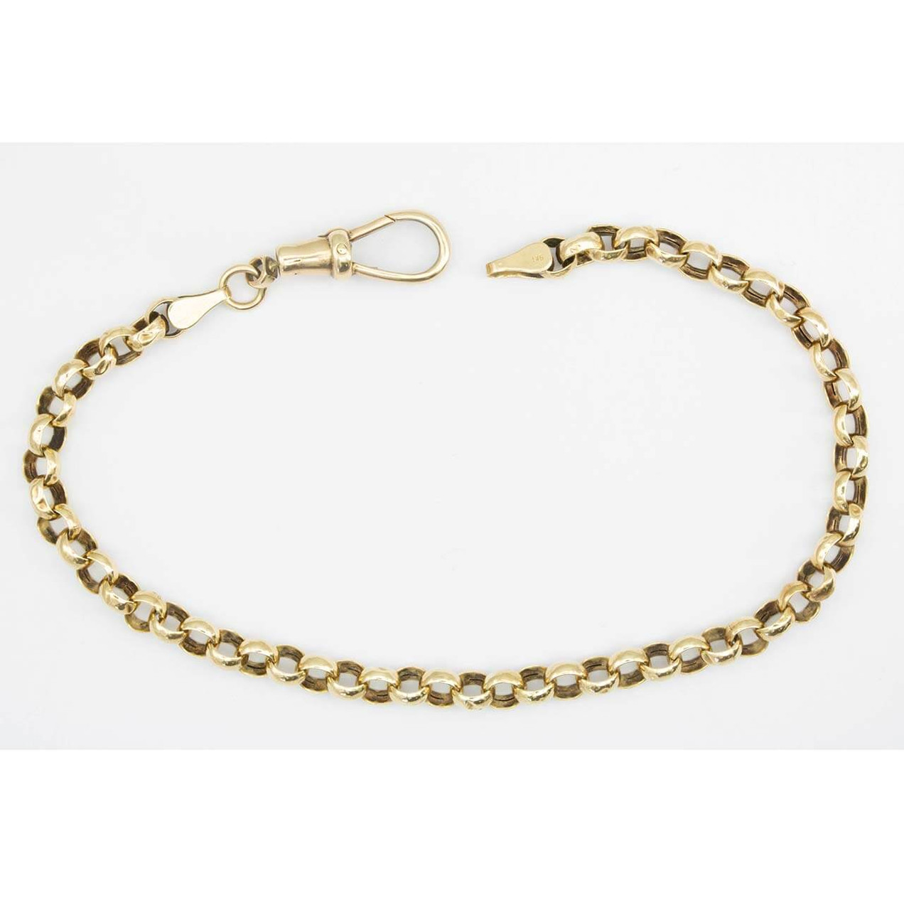 Second Hand 9ct Gold 8.5” Belcher Bracelet RH Jewellers