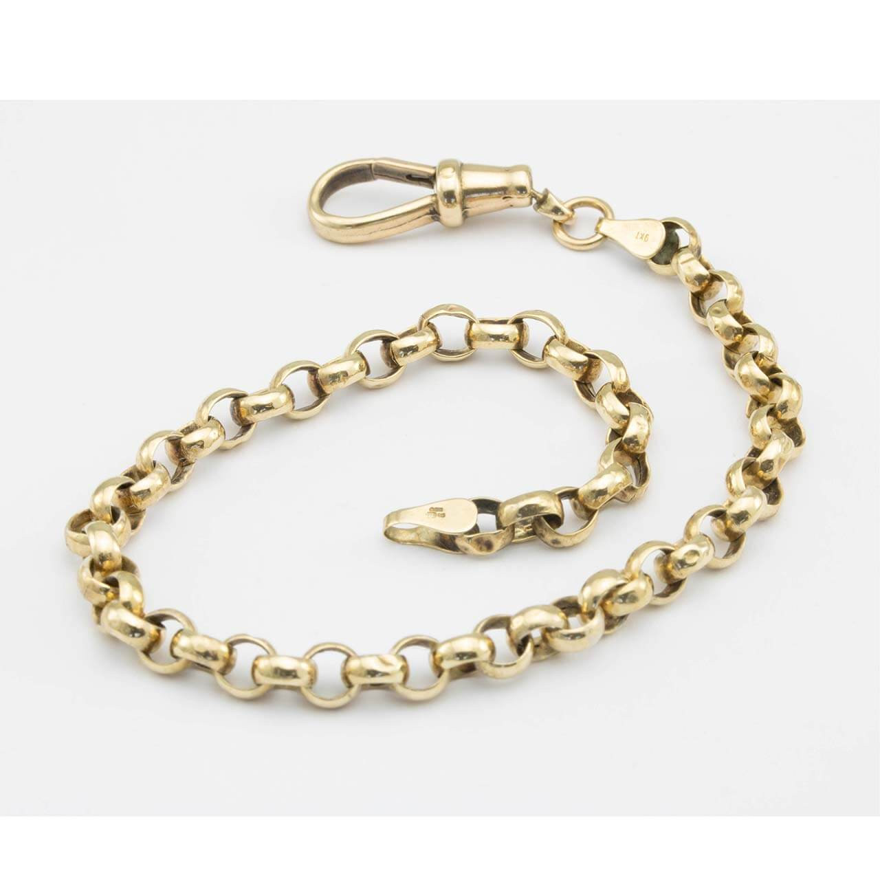 Second Hand 9ct Gold 8.5” Belcher Bracelet RH Jewellers