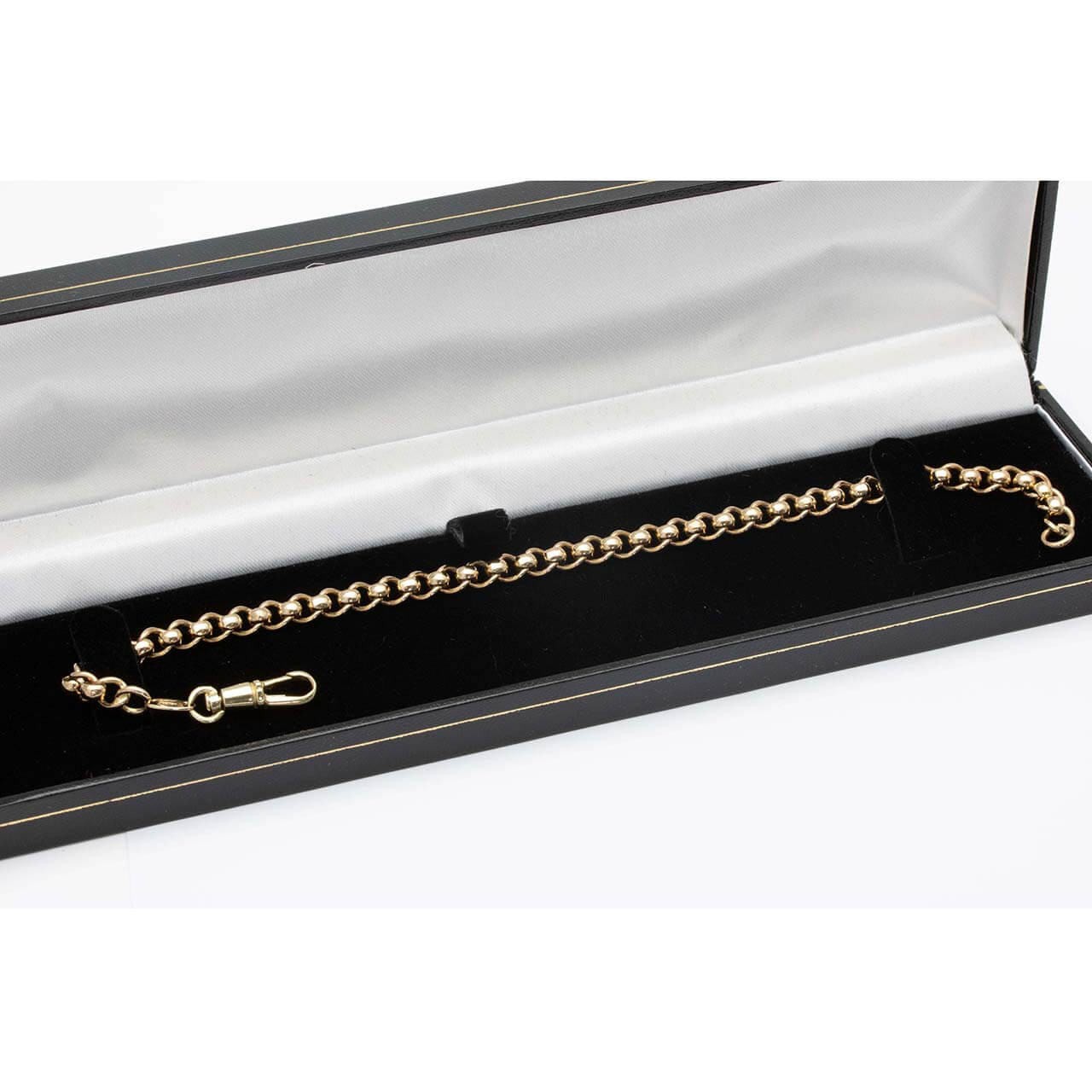 Second Hand 9ct Gold 9” Belcher Bracelet RH Jewellers