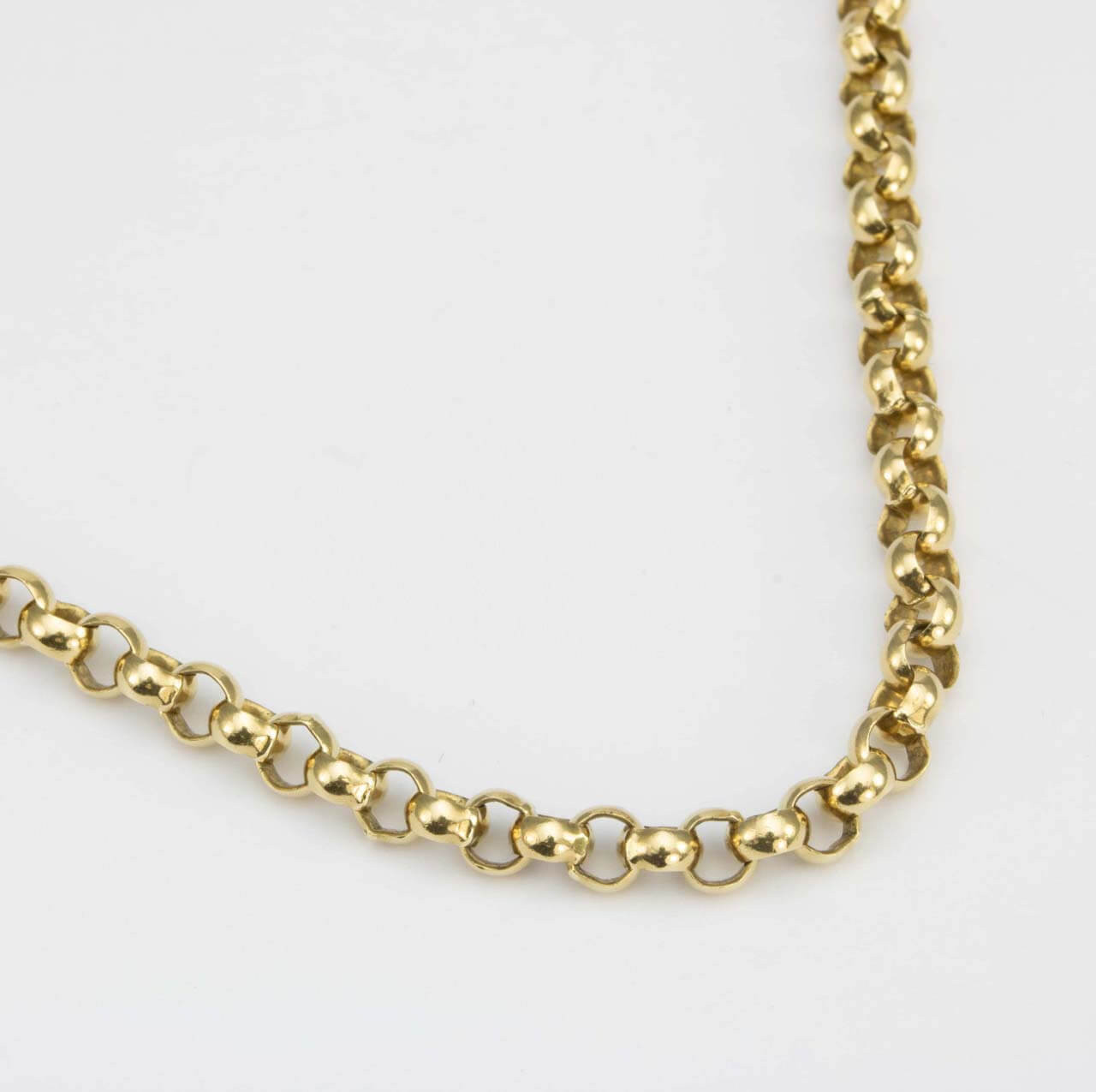 Vintage 9ct Gold 26” Belcher Chain Necklace | RH Jewellers