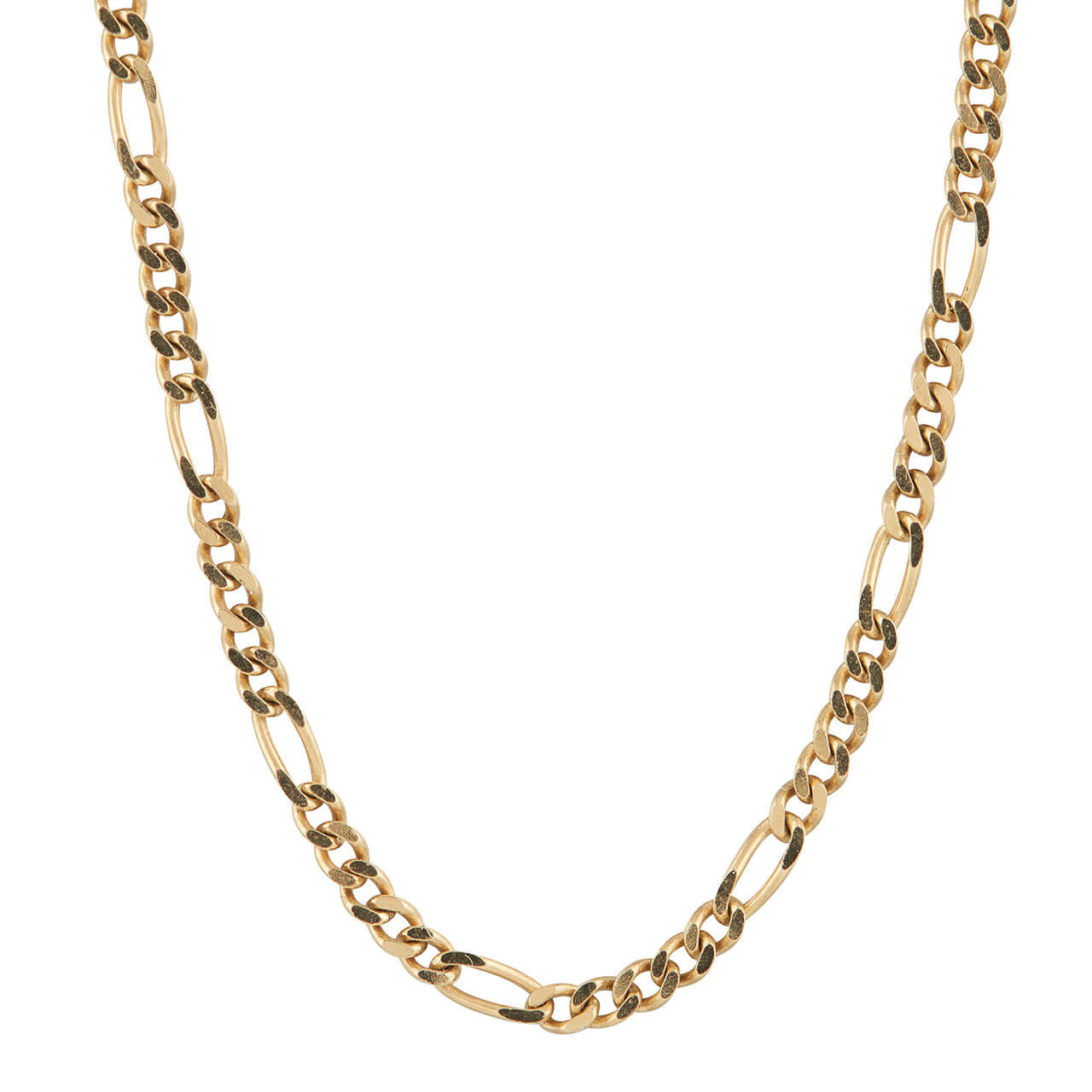 Fine Figaro Chain Necklace 18ct Gold Plate – Daisy London