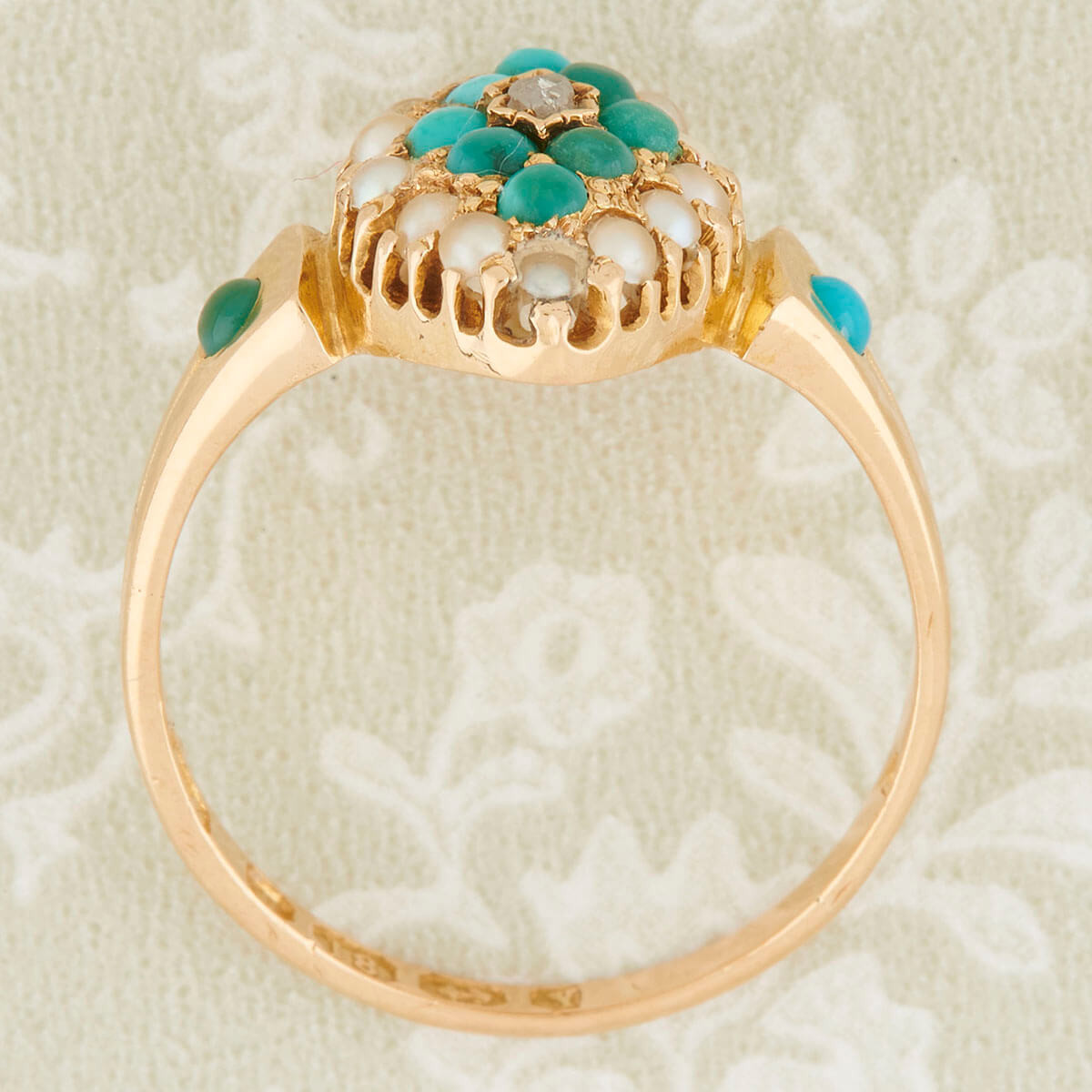 Sterling Turquoise Marquise Ring