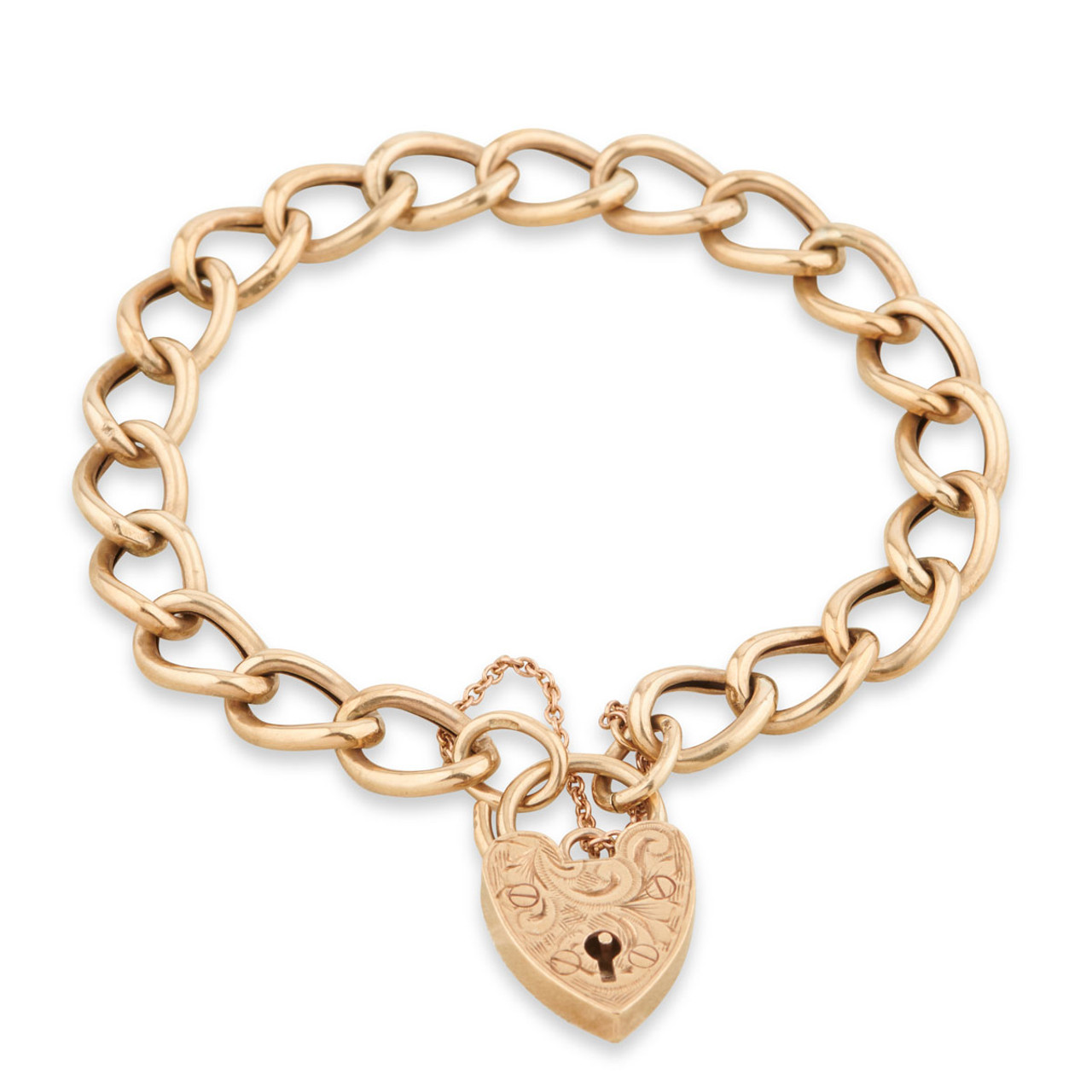 Goldsmiths 9ct Yellow Gold 7mm 20cm Curb Chain Bracelet 1.23.3093 |  Goldsmiths