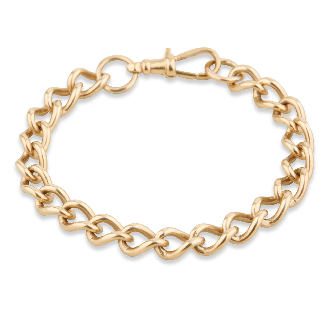 Solid Curb Bracelet 9ct Yellow Gold – Long Length 9 3/4in (24.76cm) – 31.3  grams – S7014 | KEO Jewellers