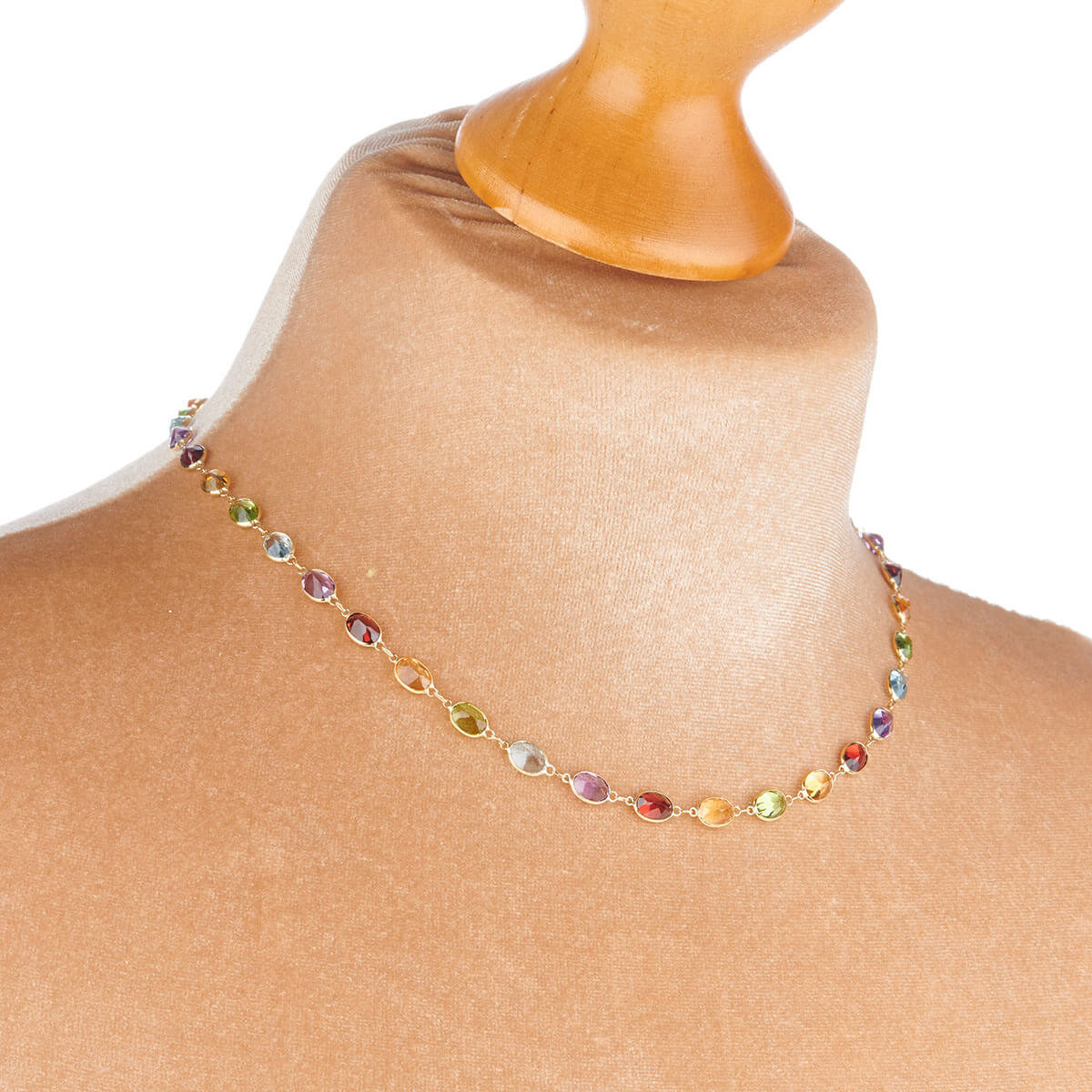 18ct Gold MultiStone Necklace RH Jewellers