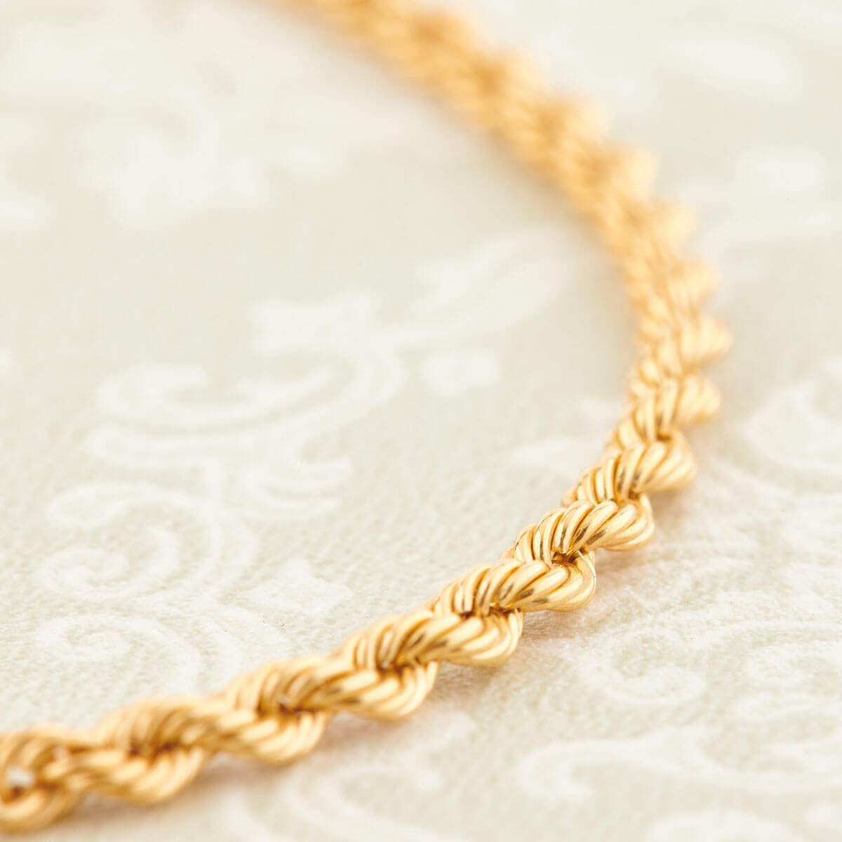 Second Hand 18ct Gold Rope Bracelet – 7 ½” | RH Jewellers