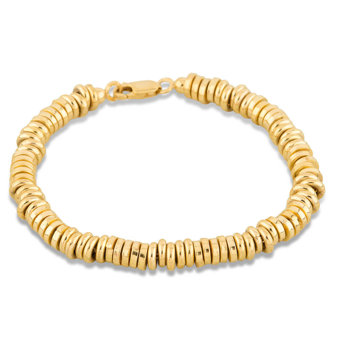 Second Hand 9ct Gold Disc Links Bracelet RH Jewellers