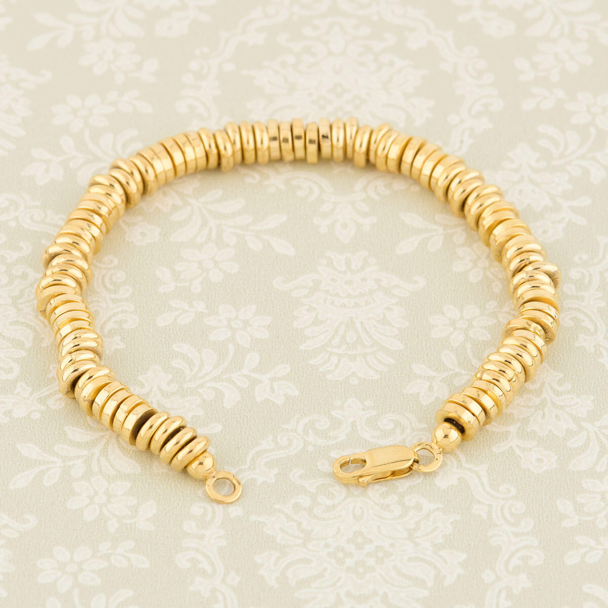 Second Hand 9ct Gold Disc Links Bracelet RH Jewellers