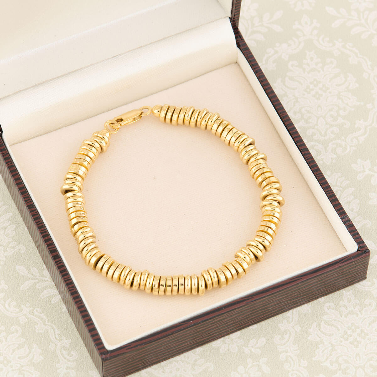 Second Hand 9ct Gold Disc Links Bracelet RH Jewellers