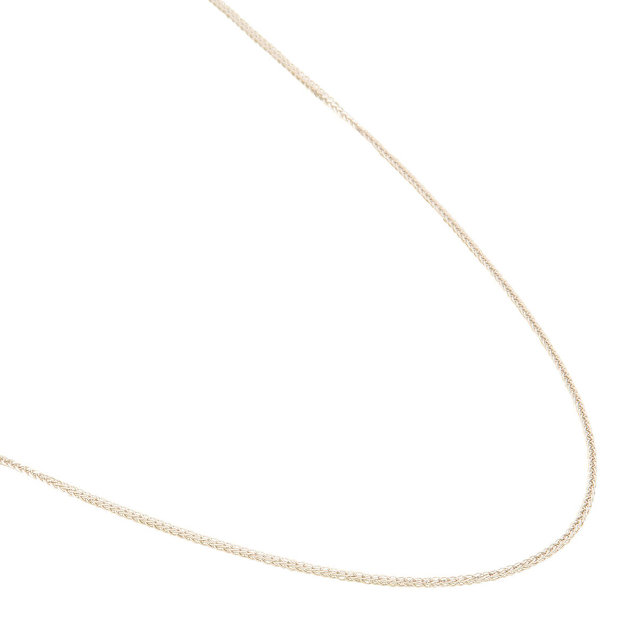 925 Sterling Silver 1.5mm Spiga Wheat Diamond Cut Rhodium Chain – Oliver &  Navy