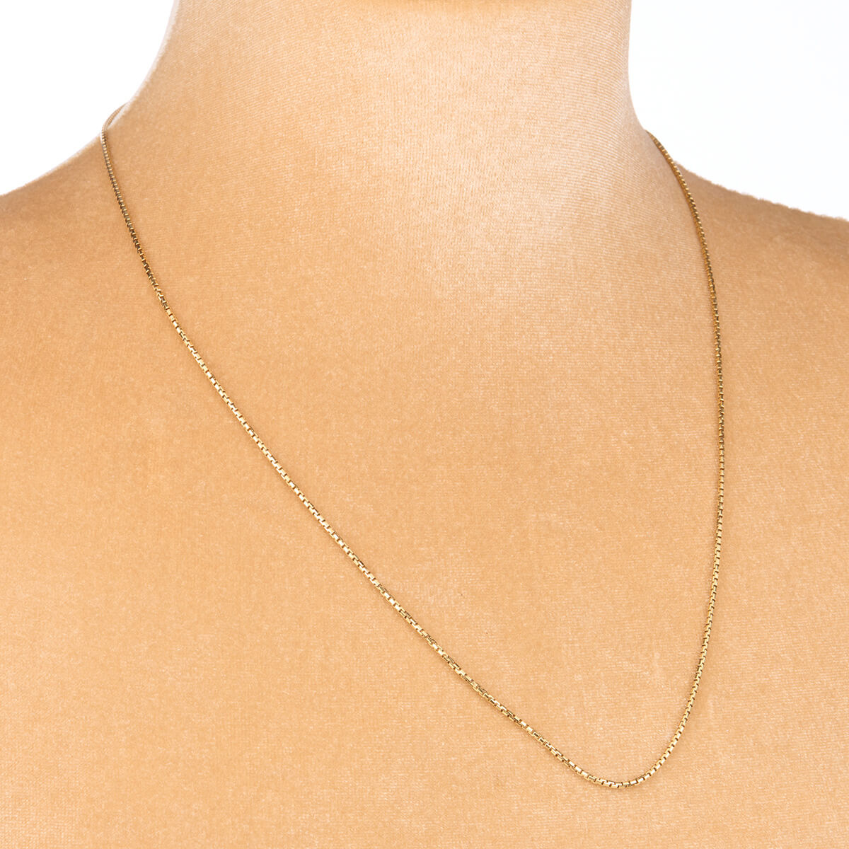 Second Hand 18ct Gold 24” Box Chain Necklace RH Jewellers