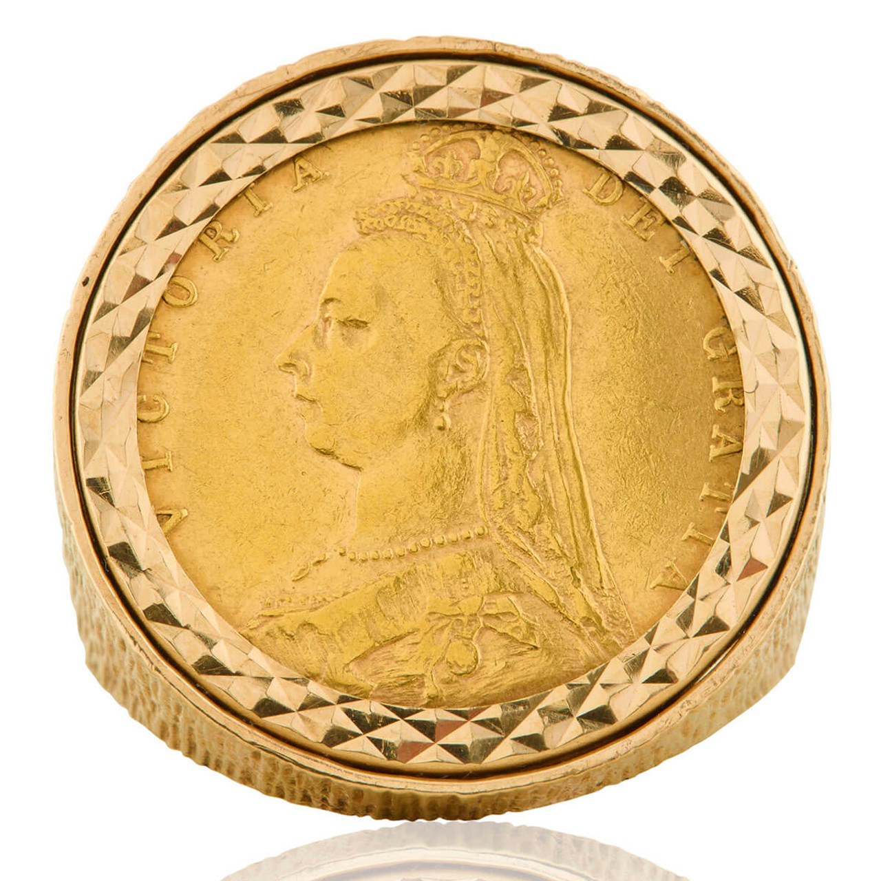 22ct Half Sovereign In 9ct, Ring | Stewart Dawsons