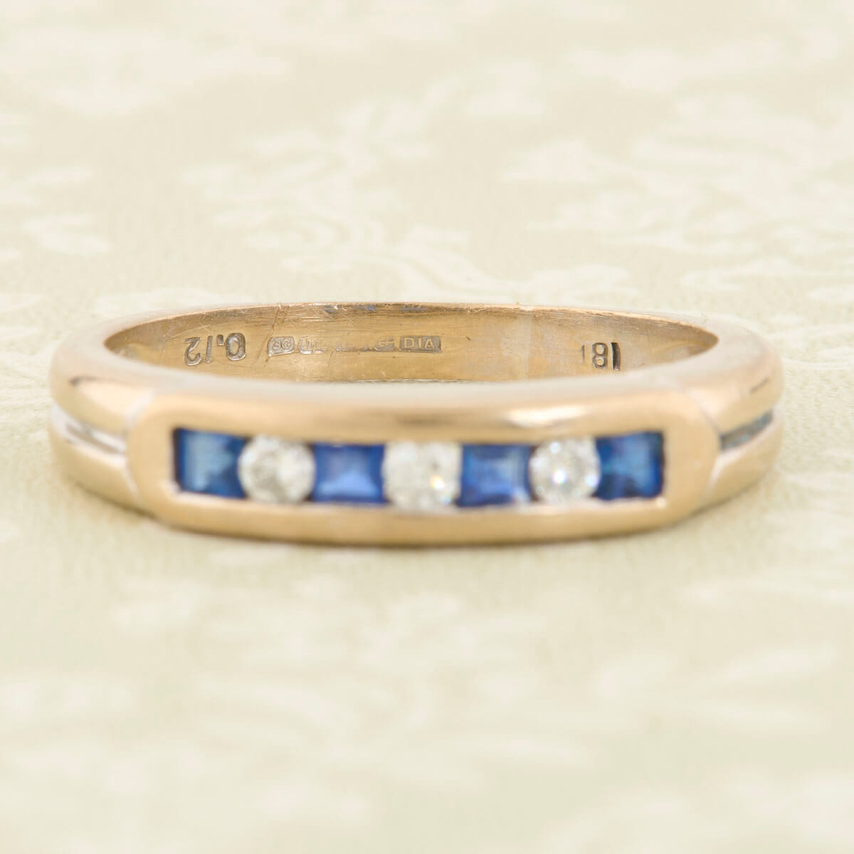 Second Hand Sapphire & Diamond Eternity Ring RH Jewellers