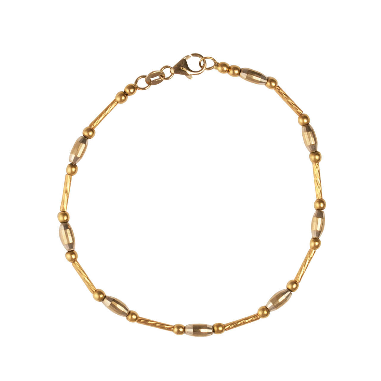 Second Hand 2 Colour 18ct Gold Fancy Bracelet RH Jewellers