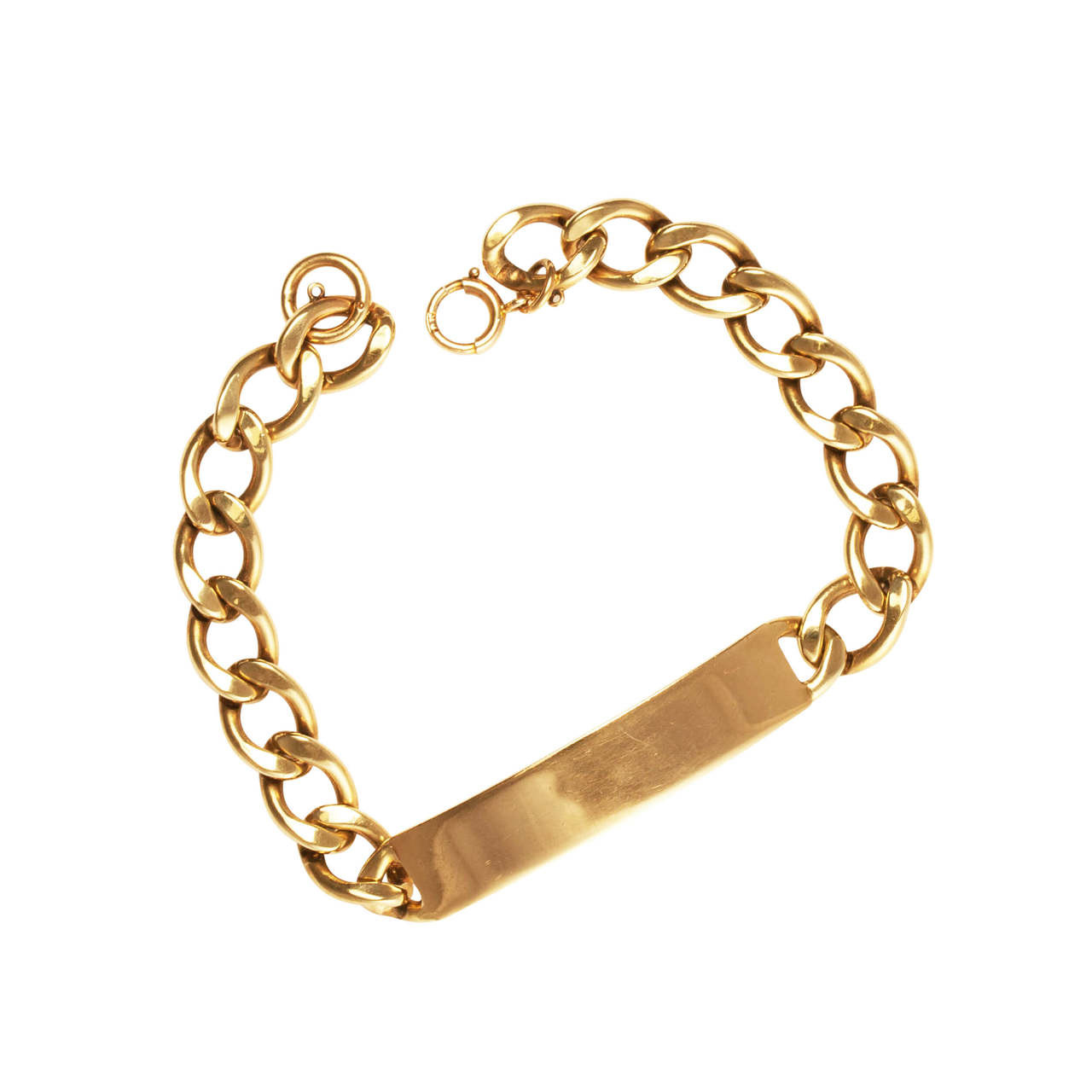 Second Hand 9ct Gold Heavy ID Bracelet RH Jewellers