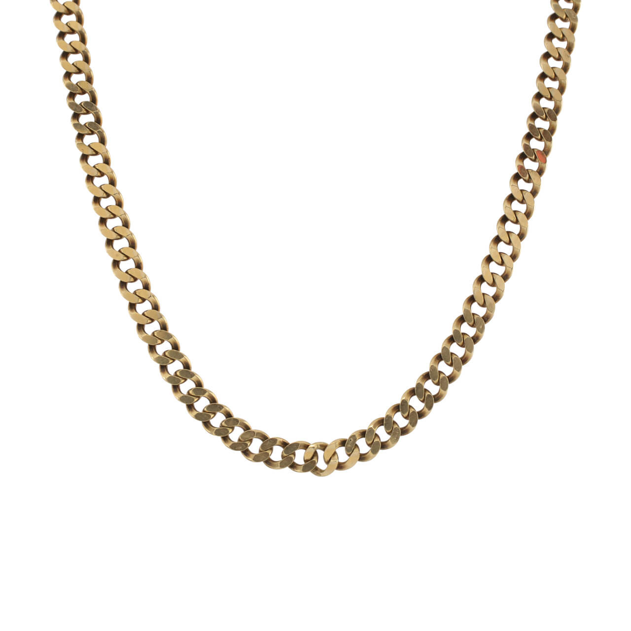 9ct Gold 19” Flat Curb Chain 