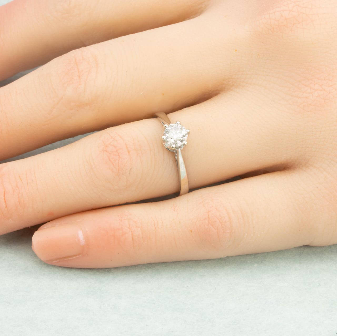 Second Hand 18ct Gold 0.5 Carat Diamond Ring RH Jewellers