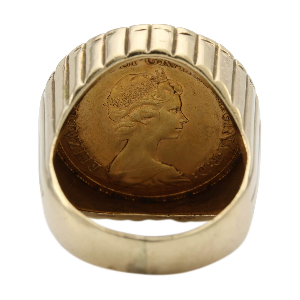 Second Hand Heavy 9ct Gold Sovereign Ring RH Jewellers