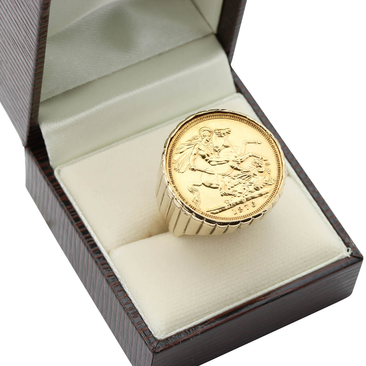 Second Hand Heavy 9ct Gold Sovereign Ring RH Jewellers