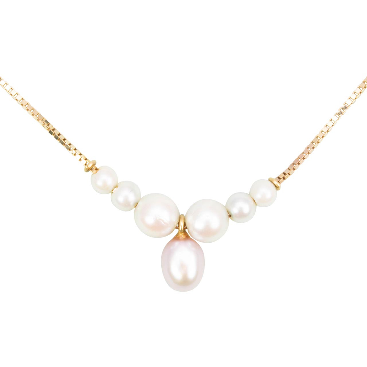9ct Yellow Gold Freshwater Pearl Pendant and Chain - Womens from Avanti of  Ashbourne Ltd UK