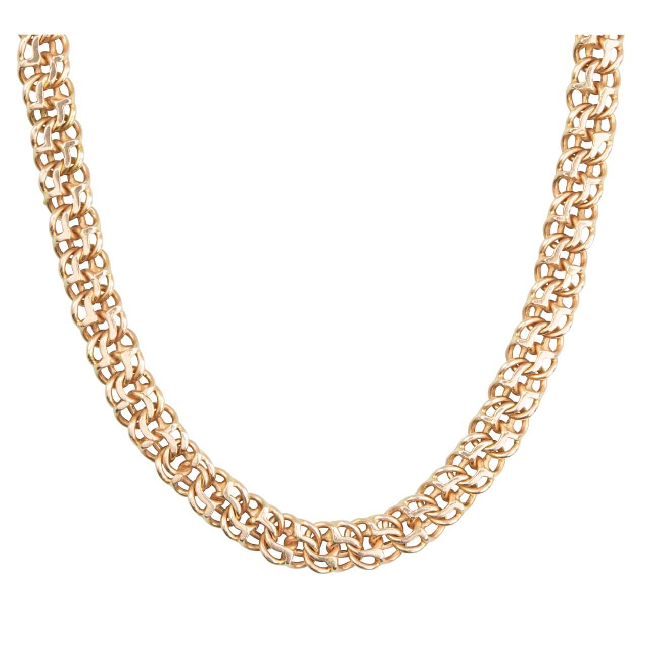 BTG FLAT 5MM Gold Necklace Stainless Steel 18K Gold Plated