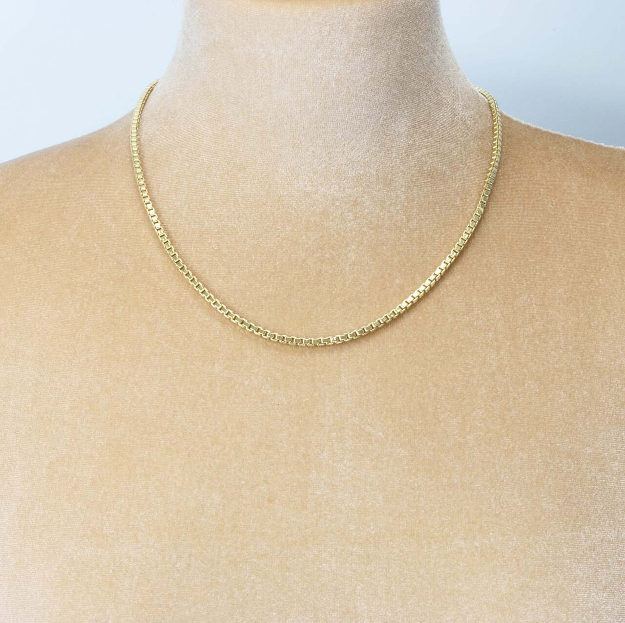 Second Hand 18ct Gold 20” Box Chain Necklace RH Jewellers Second Hand 18ct Gold 20” Box Chain Necklace RH Jewellers