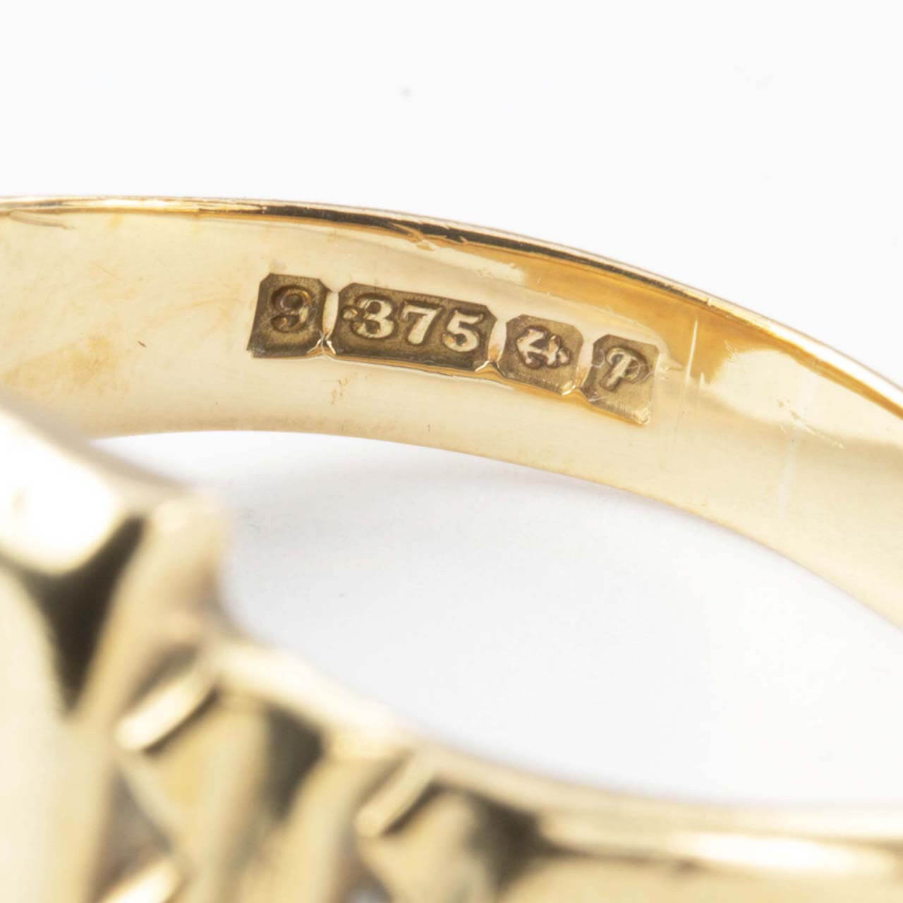 Second Hand 9ct Gold Rectangle Ring RH Jewellers