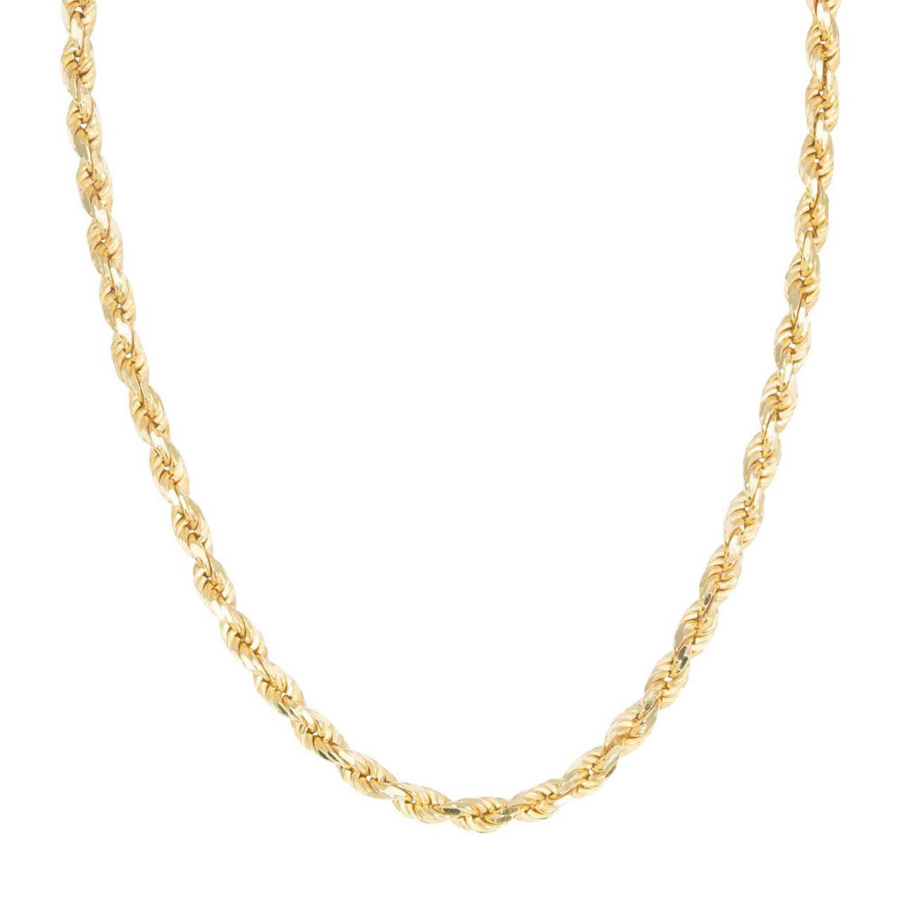 9ct Gold 20” Solid Rope Chain 