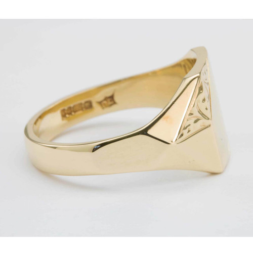 Second Hand 9ct Gold Rectangle Signet Ring | RH Jewellers