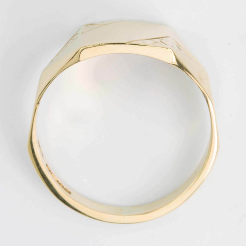 Second Hand 9ct Gold Rectangle Signet Ring | RH Jewellers