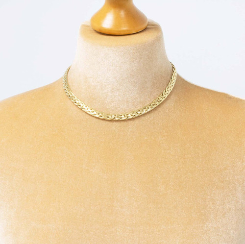 Beaded 9ct Gold Curb Chain | Yellow Gold | Auree Jewellery