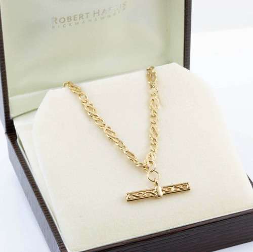 Diamond Cut T-Bar Necklace | 9 Carat Gold T-Bar | Seoidin Jewellery –  Seoidín