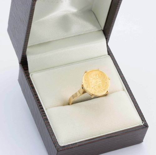 Gold coin - Ring - The Blingspot Studio