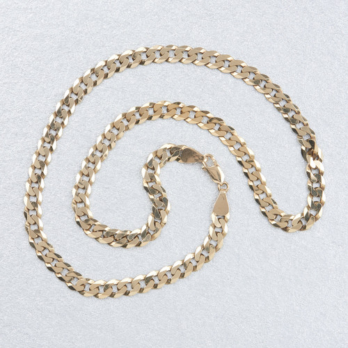 Second Hand 9ct Gold 18” Heavy Curb 