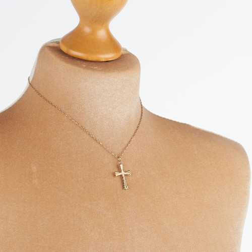 Second Hand 9ct Gold Cross Pendant | RH 