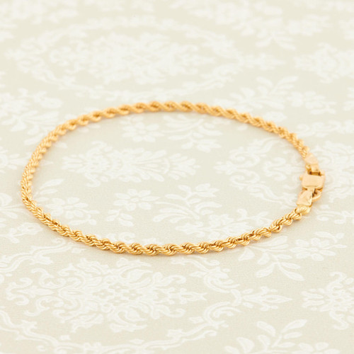 916 gold rope bracelet, Women's Fashion, Jewelry & Organisers, Bracelets on  Carousell