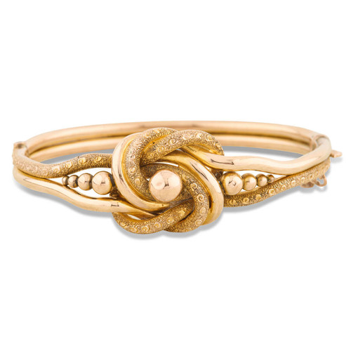Antique 9ct Gold Lover’s Knot Bangle