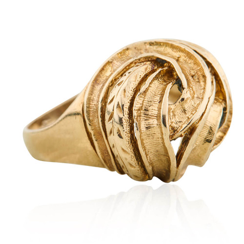 Second Hand 9ct Gold Bombe Ring